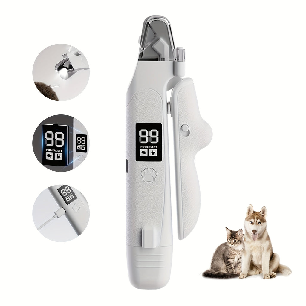 1 Pack VRAINITO Cat &amp; Dog Nail Clipper with Digital LCD Display