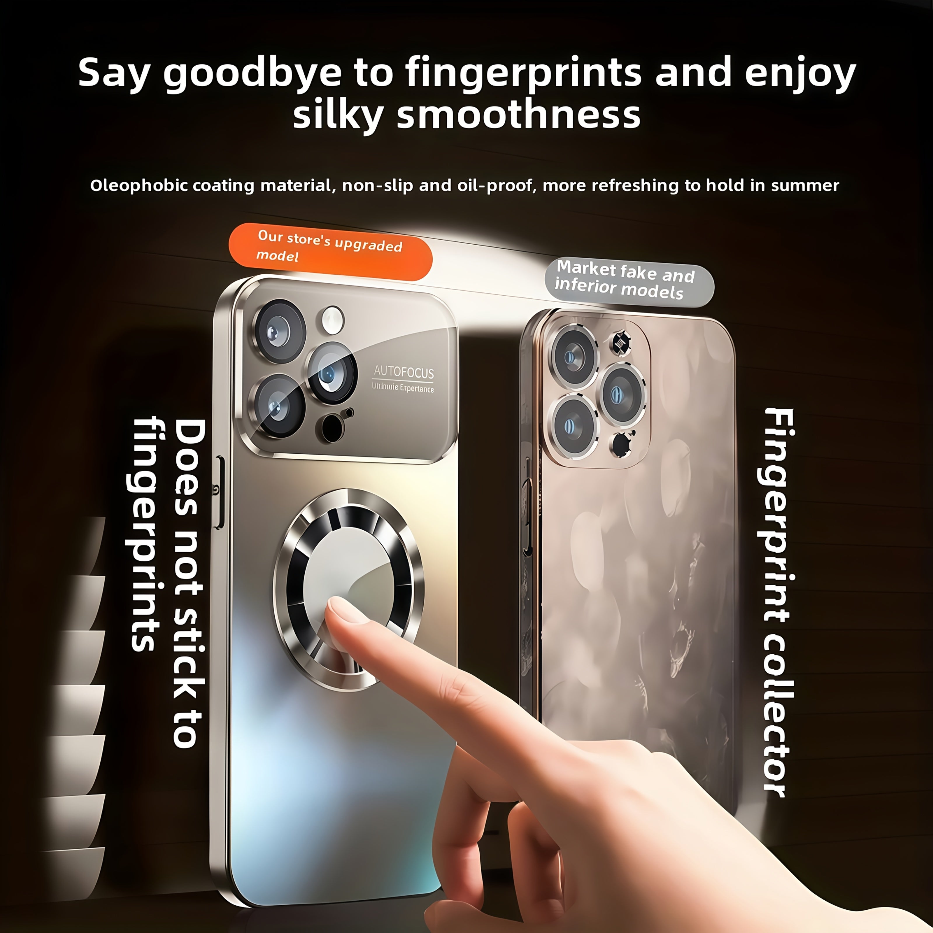 Iphone Case - 2025 New Premium Titanium Metallic Shade New Matte Phone Cover