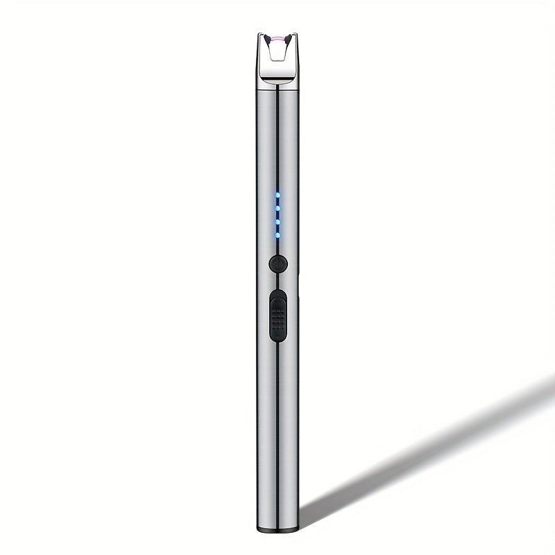 USB Rechargeable Arc Lighter, Compact Kitchen Tool with Flameless Plasma Windproof Design