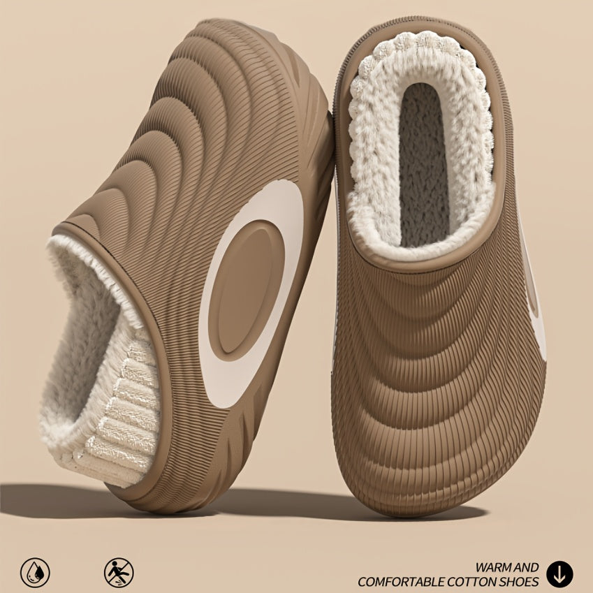 Women's & Men's Winter Slippers with EVA Sole & Plush Lining