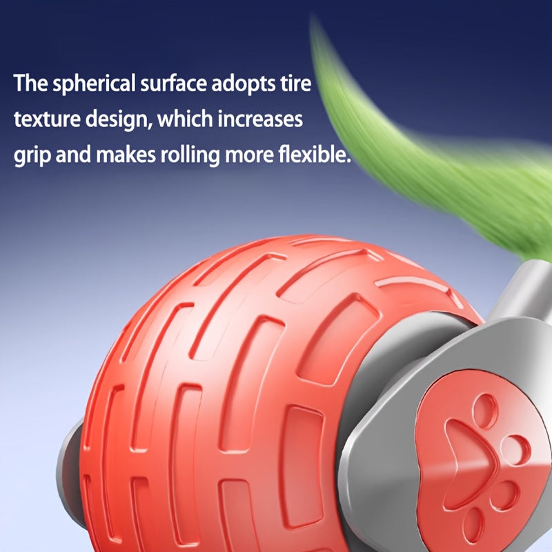 Automatic Moving Cat Toy Ball - Interactive Rolling Ball for Indoor Activities of Dogs and Cats