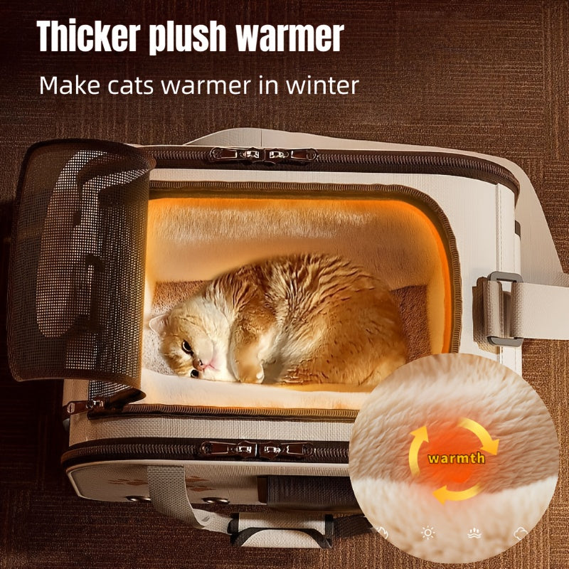 2-Style Foldable Cat Tote Bag