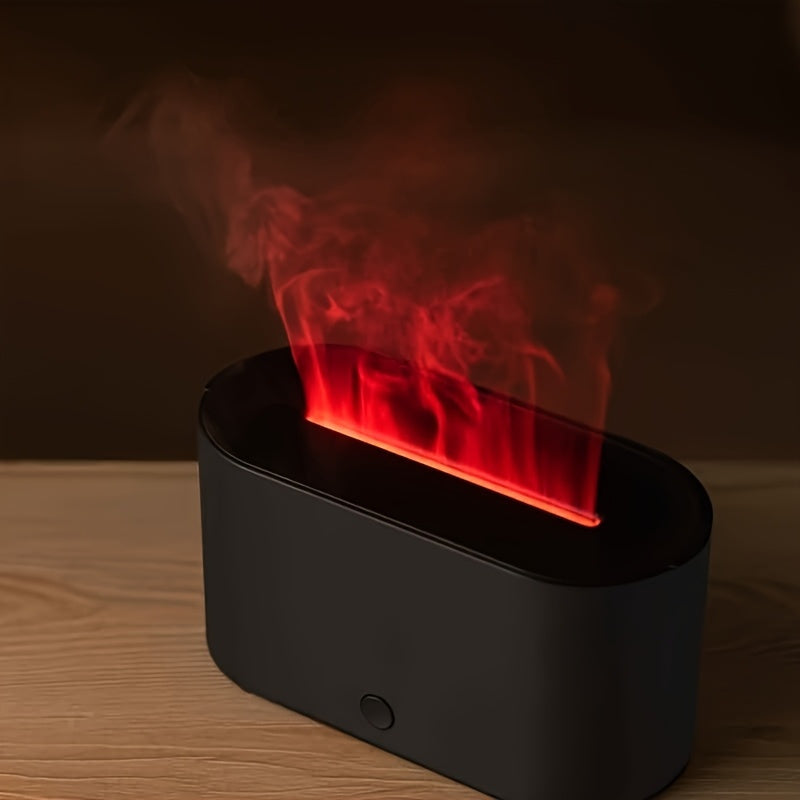 USB-Powered Flame Effect Machine &amp; Humidifier with Realistic Flame Design, Ultra-Quiet Operation