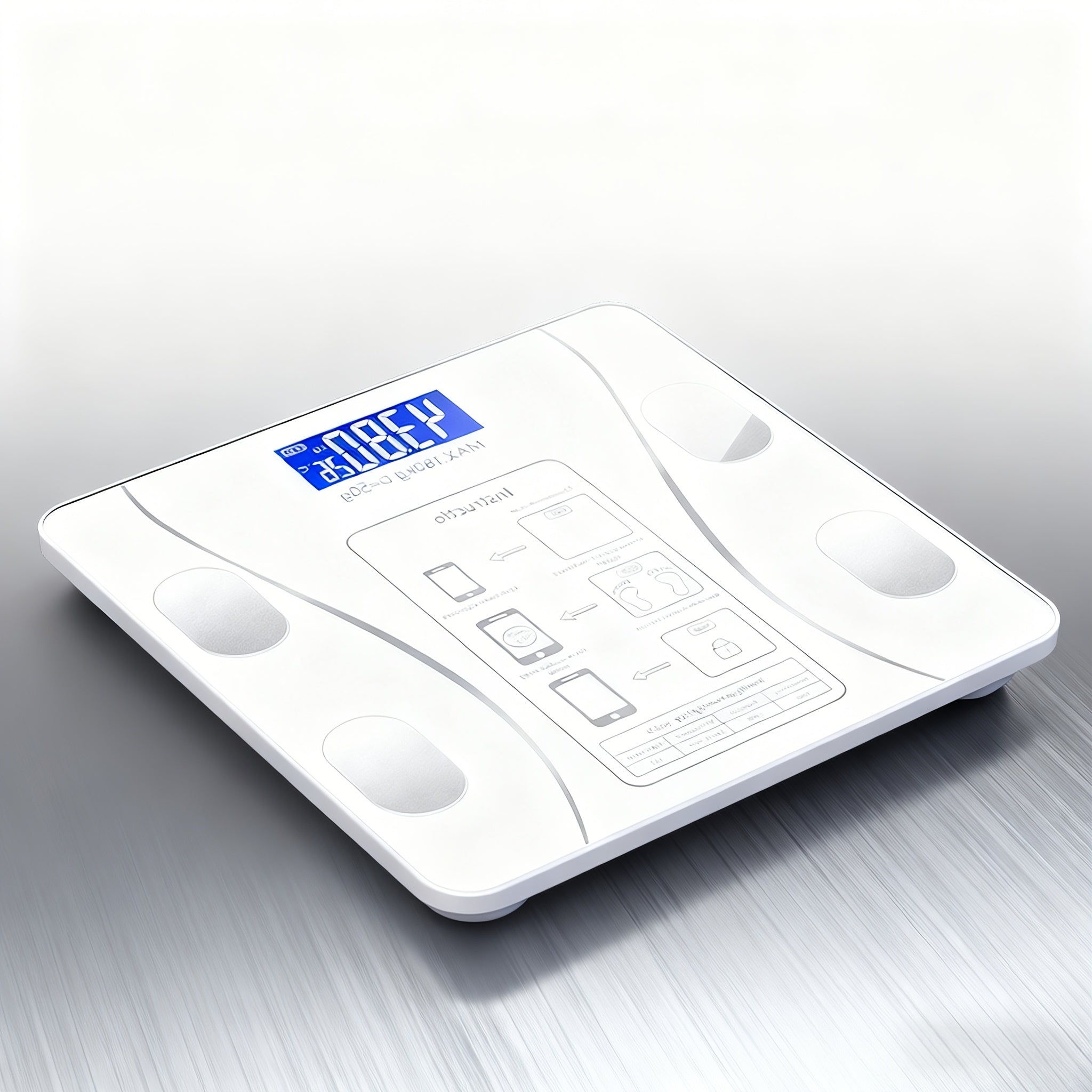 1 Electronic Bathroom Scale, Home Use, 396-pound Digital Scale