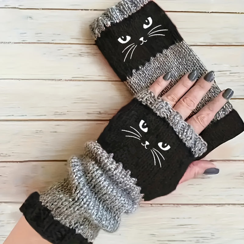 Fingerless Gloves Thickened Women's Casual Gloves