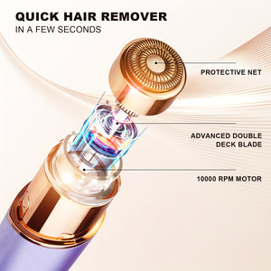 Facial Rechargeable electric shaver and razor for Women