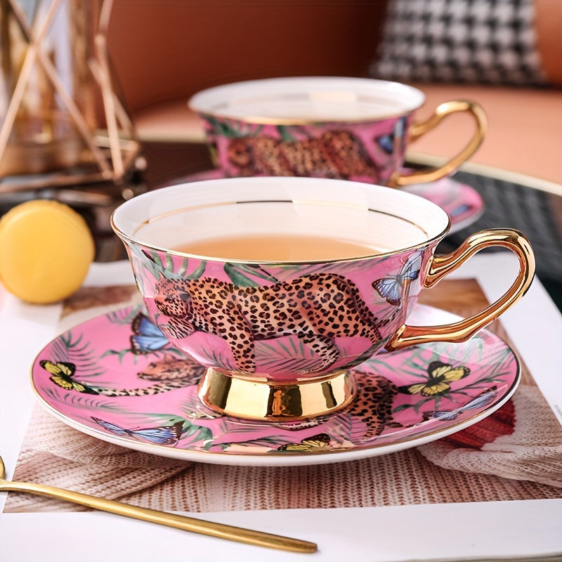European Retro Luxury High-end Bone China Coffee Cup Ceramic